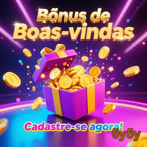 Imagem promocional do bônus de boas-vindas do site 5y5y, atraente e informativa.