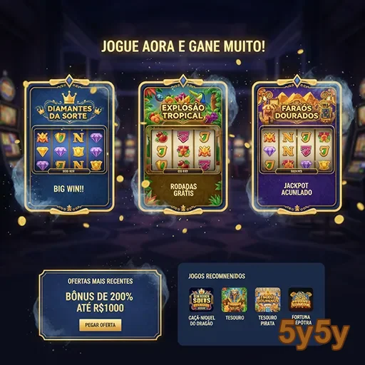 Imagem do aplicativo 5y5y, onde é possível jogar e ganhar prêmios divertidos.